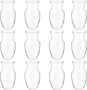 12 Pack: 9”; Glass Rose Vase by Ashland®