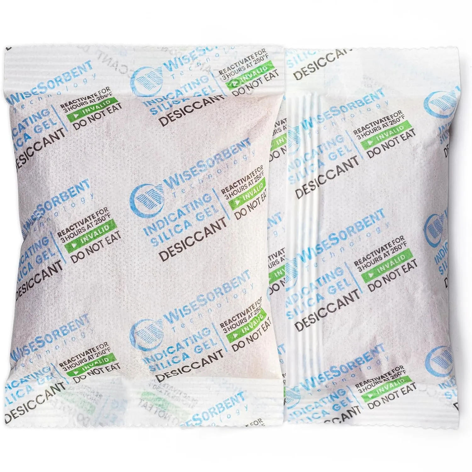 12 Packs 100 Gram Rechargeable Desiccant Packs, Indicating Silica Gel Packets, Moisture Absorbers for Storage, Gun Safe Dehumidifiers