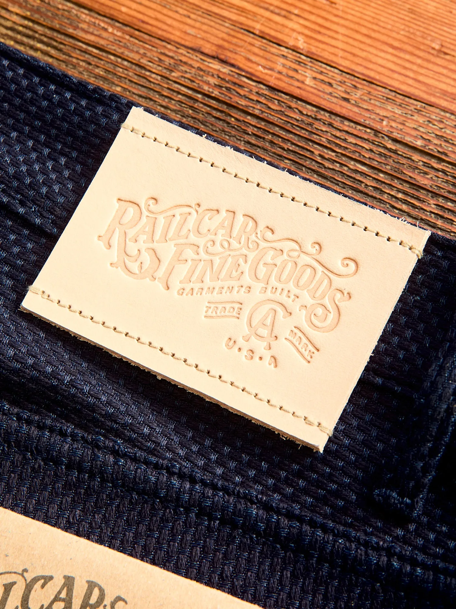 12oz Sashiko Indigo Denim - Spikes Fit