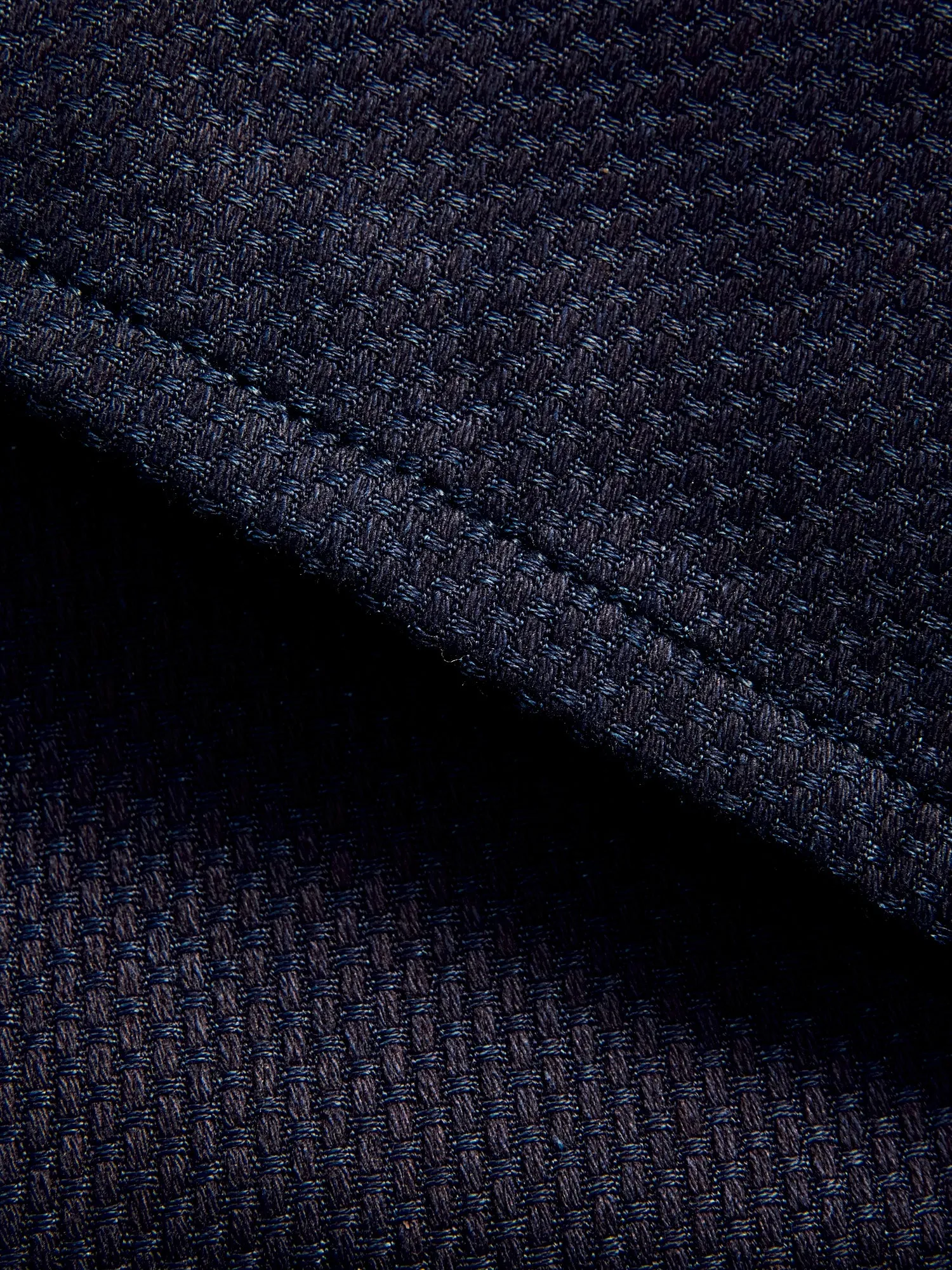 12oz Sashiko Indigo Denim - Spikes Fit
