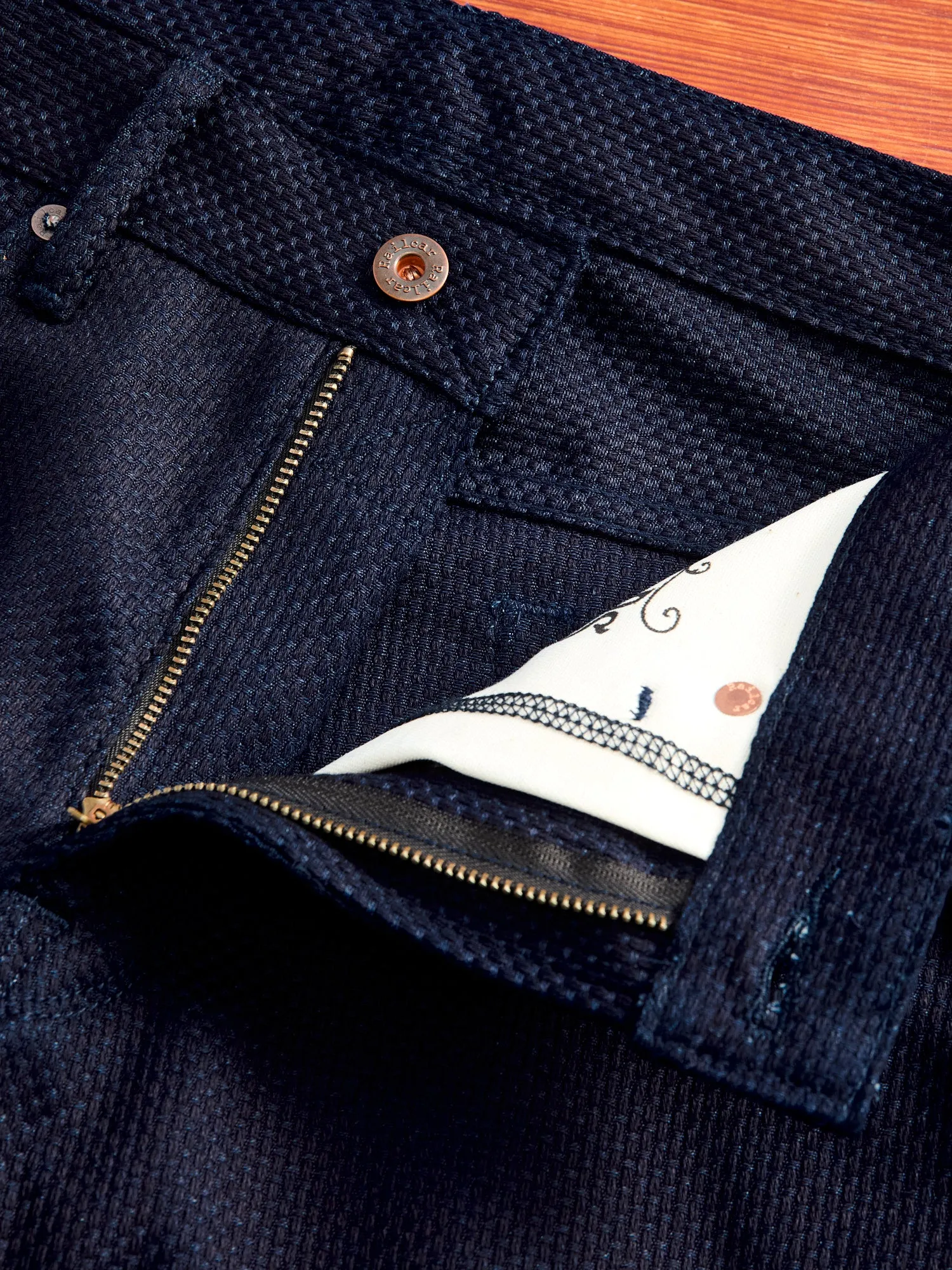 12oz Sashiko Indigo Denim - Spikes Fit