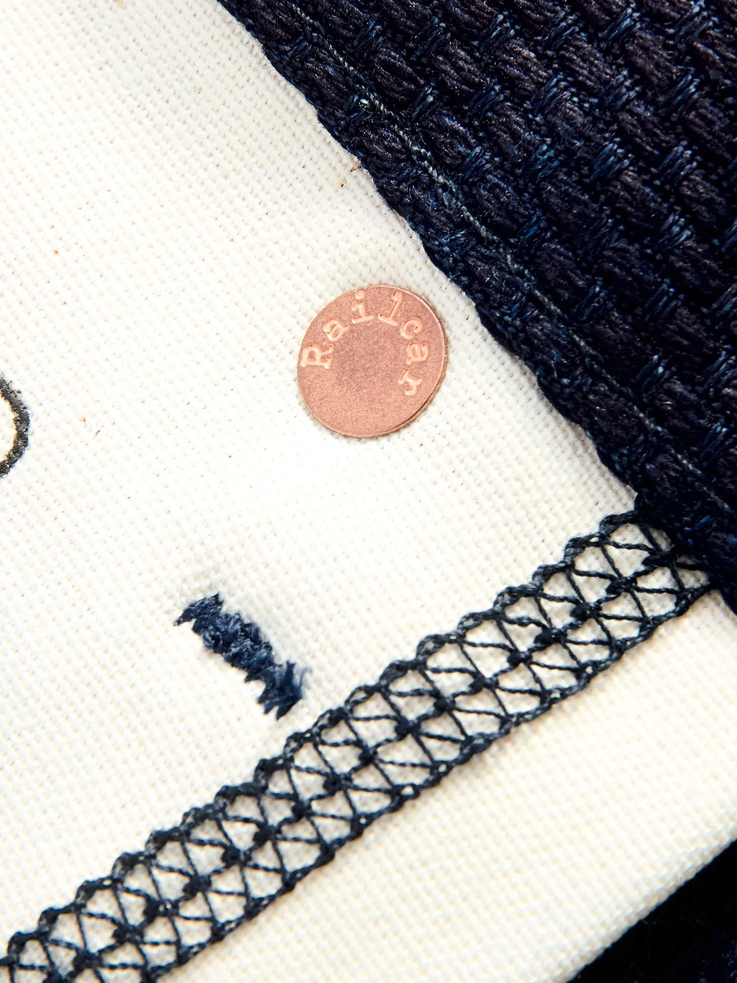 12oz Sashiko Indigo Denim - Spikes Fit
