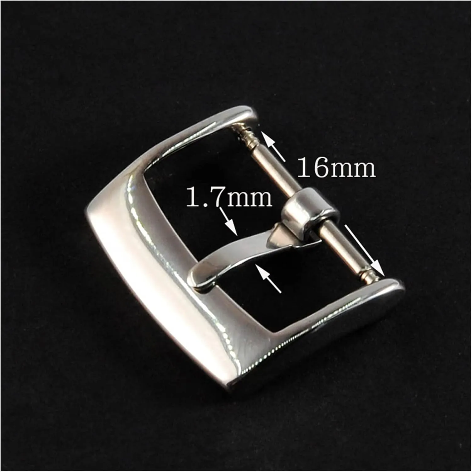 14mm 16mm 18mm Stainless Steel Watchband Buckle Wholesale New Men Women Watch Band Metal Leather Watch Strap Clasp Table buckle
