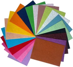 20 Colors Handmade A4 Thick Natural Fiber MulberryTree Mulberry Paper Sheets, Painting, Writing Handmade Paper, Decorative Paper, Card Making Paper DIY Craft, 20pcs (20 Colors)