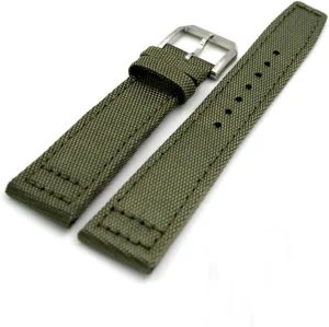 20mm 21mm 22mm Canvas Leather Watch Band Strap Fits for IWC Pilot's Watches