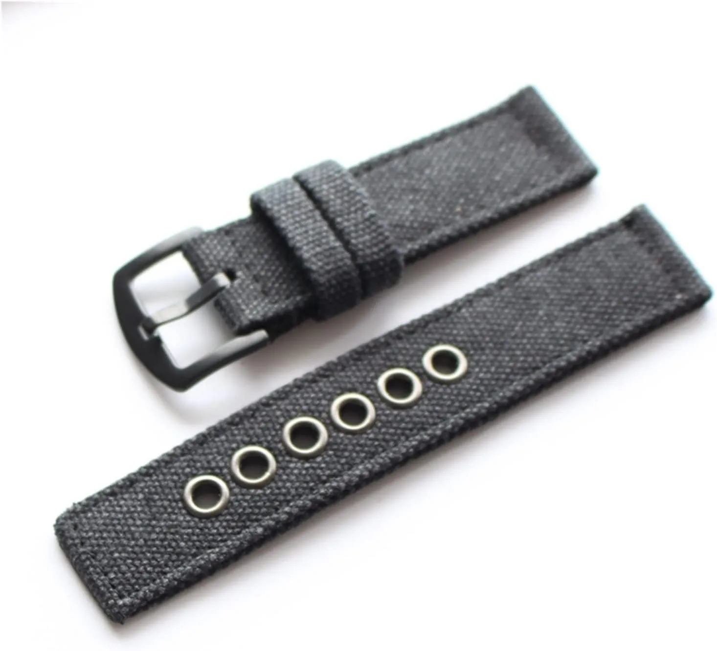 20mm 22mm 24mm Camo Blue Green Black Pure Canvas Watchbands Nylon Strap Compatible With Army Watch Hamilton Wristband Oris Bracelet