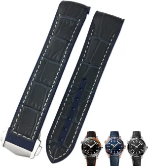22mm 24mm 26mm Italy Calf Bamboo Leather Watchband Compatible with Panerai Strap Watch Band with Buckle PAM441/111/386 Accessories