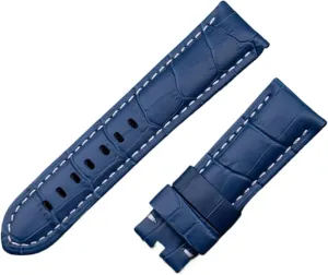 22mm 24mm 26mm Italy Calf Bamboo Leather Watchband Compatible with Panerai Strap Watch Band with Buckle PAM441/111/386 Accessories