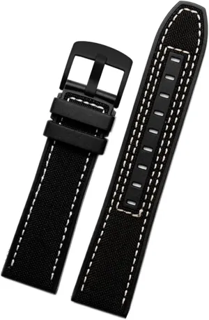 22mm canvas Rubber Watch Strap Men Wrist Band Bracelet for Omega Series soft watchband Bracelet