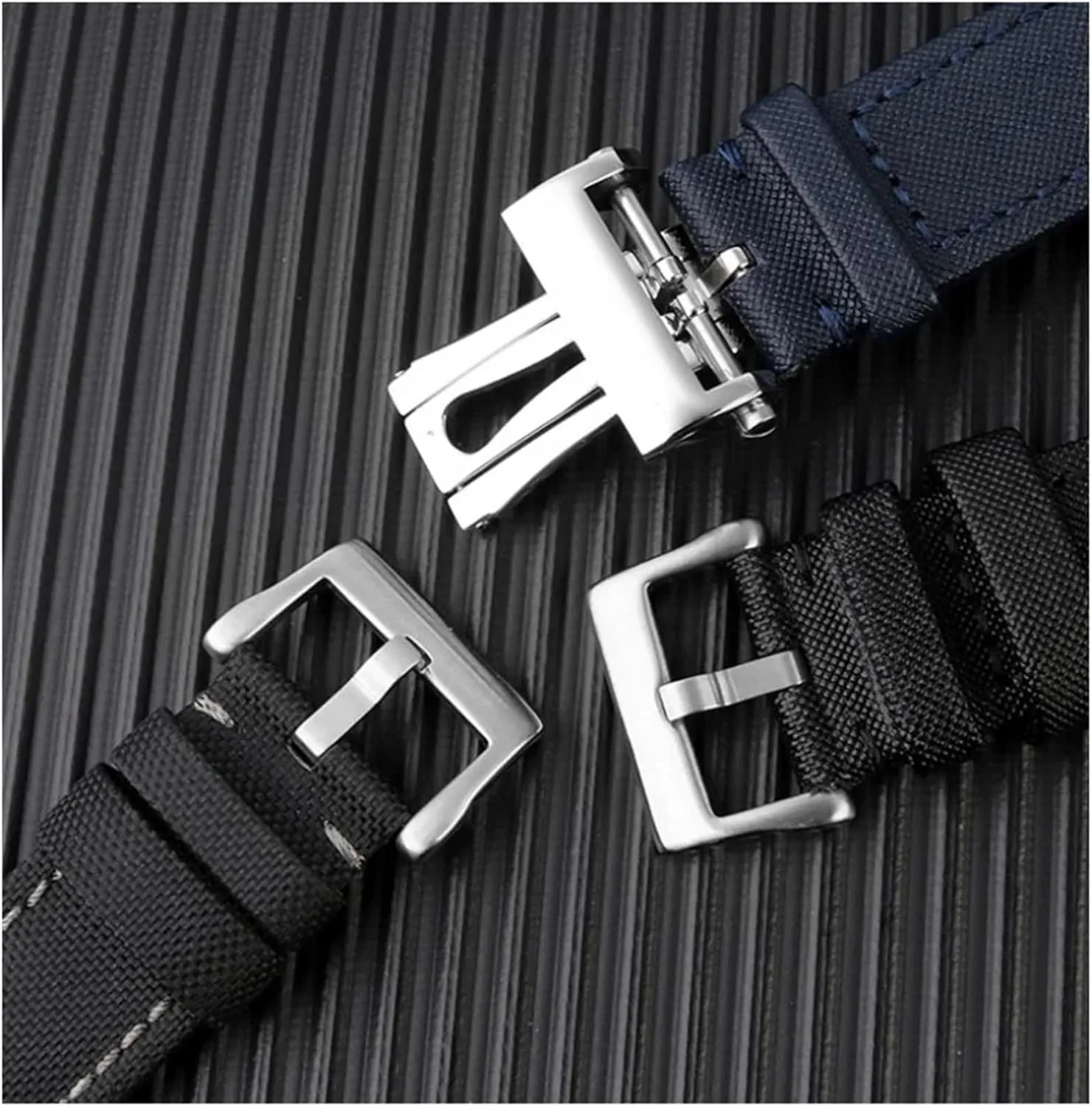 23mm High Density Nylon Watchband Special For Blancpain Fifty Fathoms 5000 5015 Strap Butterfly Buckle Wristband Canvas Leather Bottom Watch Strap
