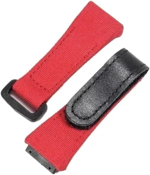 25mm-20mm Canvas Watchband Fit for Richard Mille RM011 RM53 RM50 Series Screw Style Men Watch Strap
