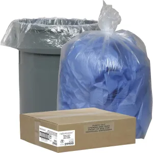 29900 Recycled Can Liners Trash Bag, Medium, Clear