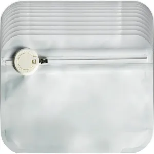 350 Count Exit Bags Measuring 8x6x2 - Premium Squeeze to Open Resealable White Zip-Locking Exit Bag - Airtight Pouch Giant Ziplock Bags for Storage The Exit Ziplock Mylar Pouch