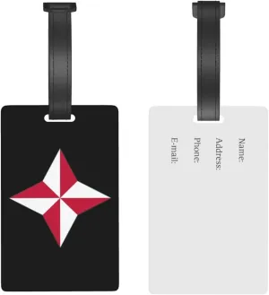 48th Division Shoulder Patch Luggage Tags for Suitcases Travel Tags ID Labels for Women Men Travel Bag Luggage Accessories