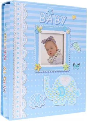 6 Inch Photo Album Creative Commemorative Book 200 Pages Interstitial Albums Bag Personality Decoration for Photo Stor (Color : Blue, Size : 26.5x20.7x5.5 cm) (Blue 26.5x20.7x5.5 cm)