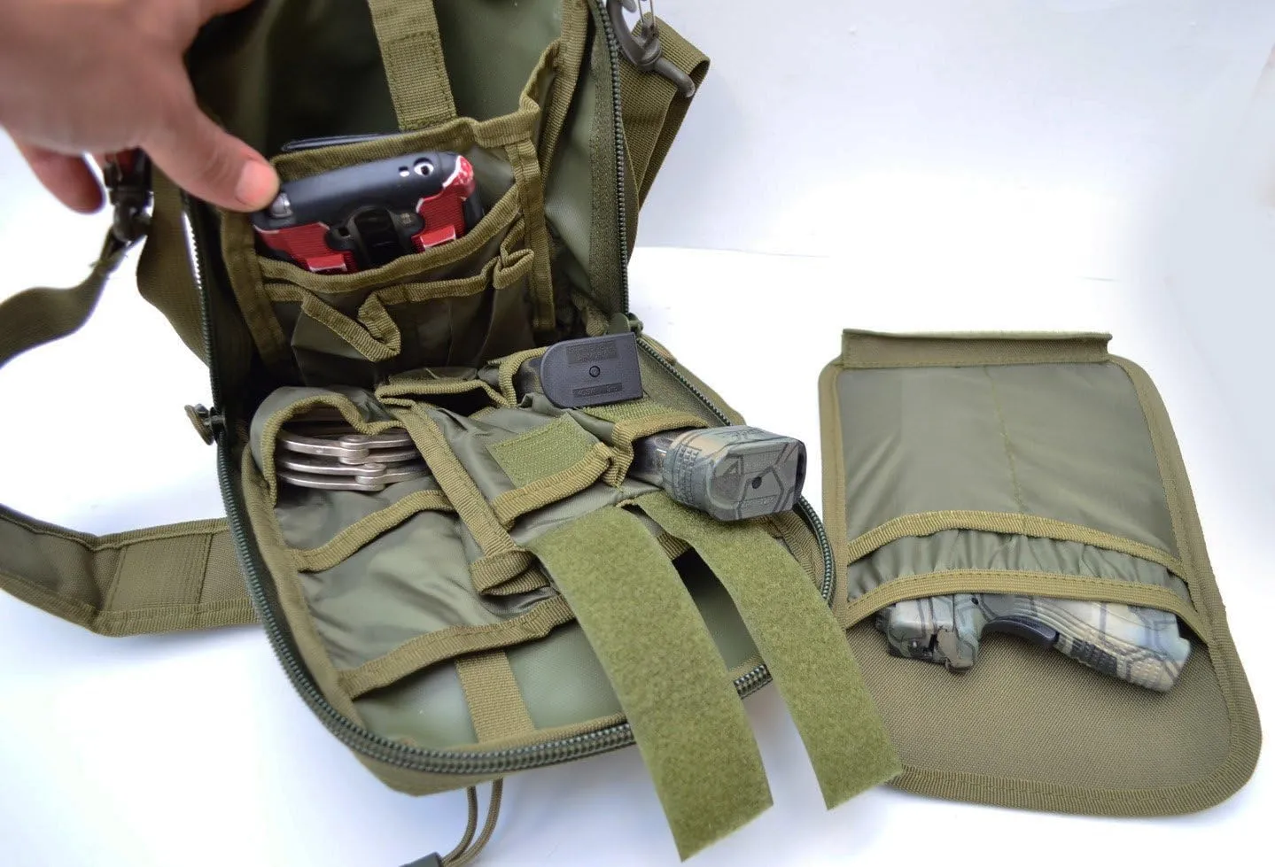 Acid Tactical® Molle Pistol Gun Case Concealed Carry Bag Utility Pouch Range Bag