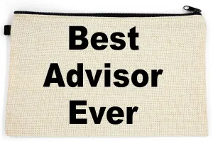 Advisor Makeup Bag, Gift For Advisor, Advisor Cosmetic Bag, Best Advisor Ever, Toiletry Bag, Birthday Gift For Her, Makeup Bag For Women, Christmas Gift Bag