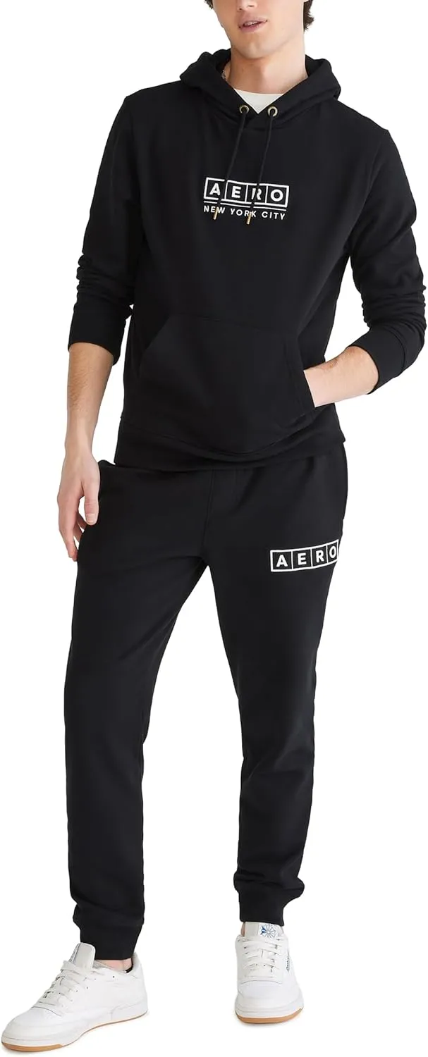 AEROPOSTALE Men's Aero Logo Popover Hoodie- Box Logo