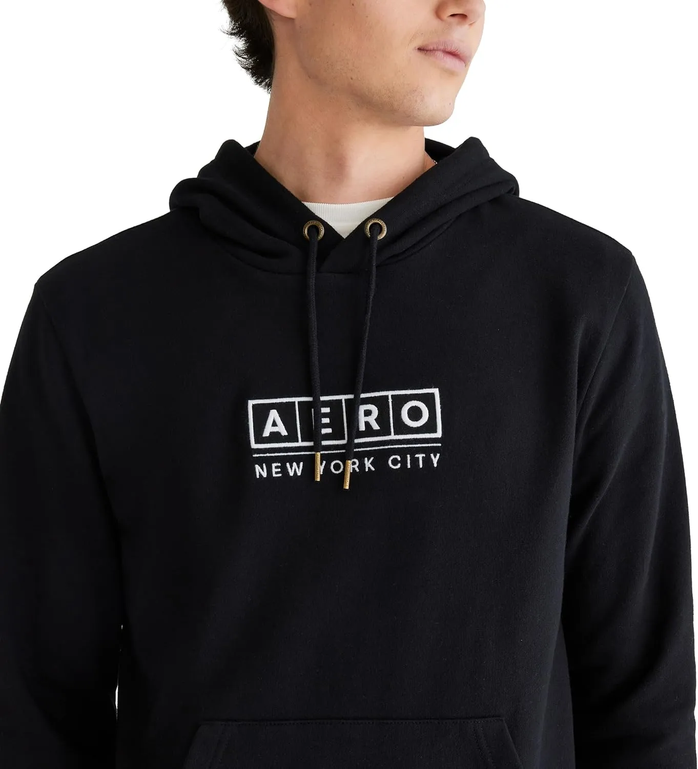 AEROPOSTALE Men's Aero Logo Popover Hoodie- Box Logo