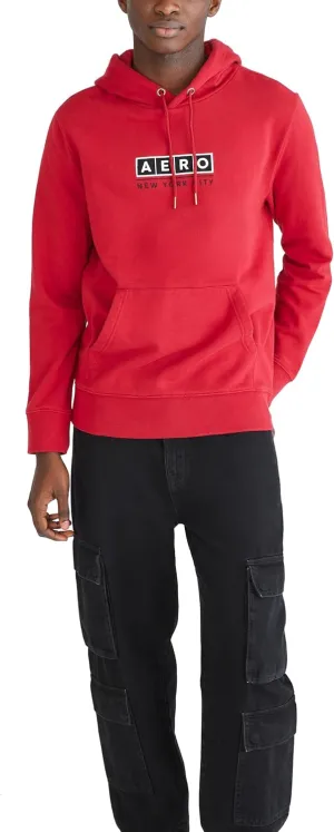 AEROPOSTALE Men's Aero Logo Popover Hoodie- Box Logo
