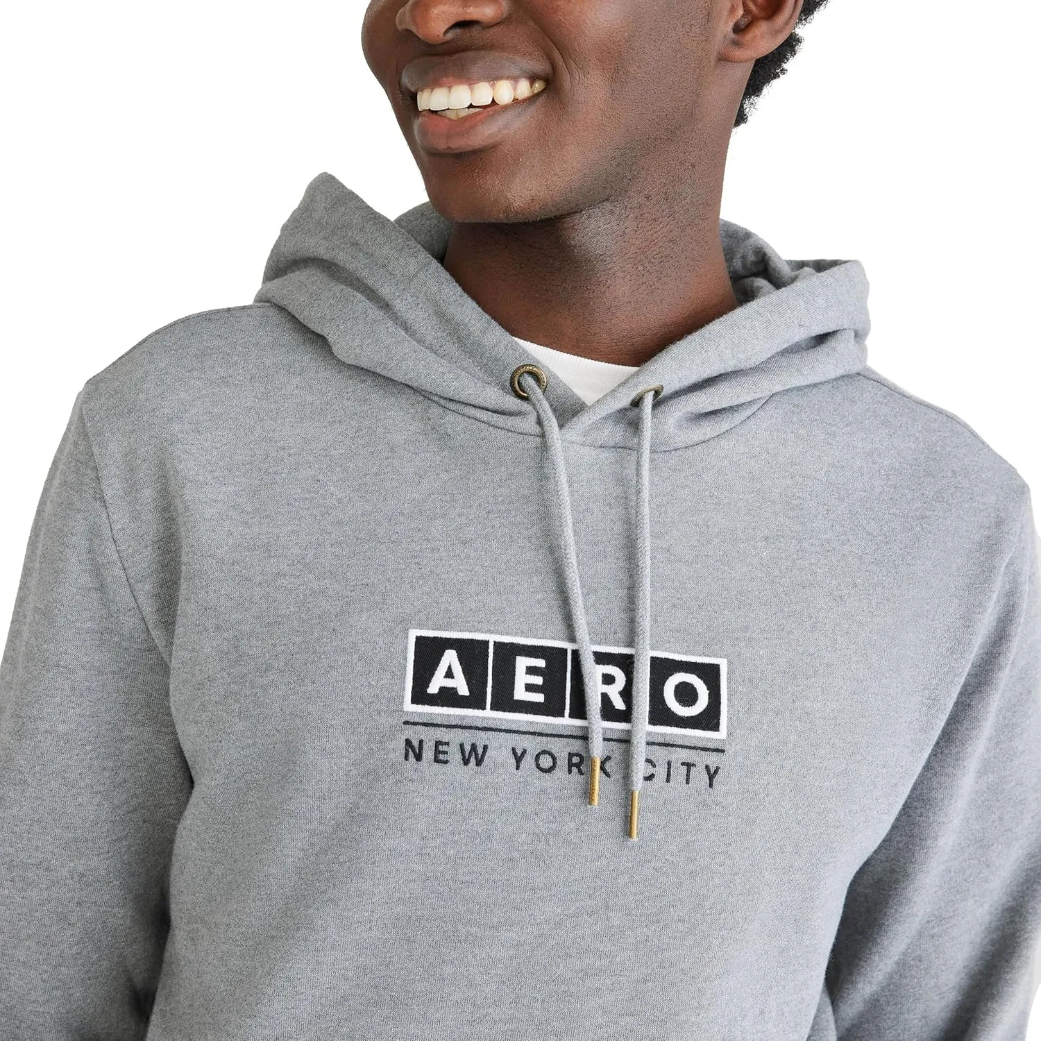 AEROPOSTALE Men's Aero Logo Popover Hoodie- Box Logo