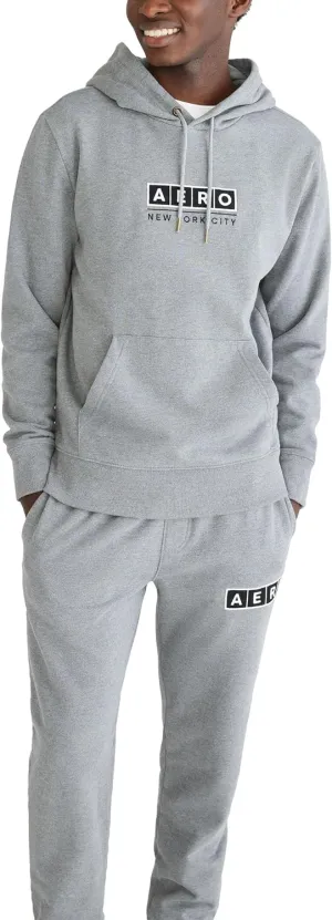 AEROPOSTALE Men's Aero Logo Popover Hoodie- Box Logo