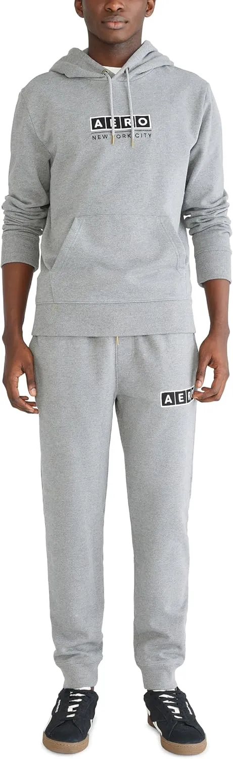 AEROPOSTALE Men's Aero Logo Popover Hoodie- Box Logo