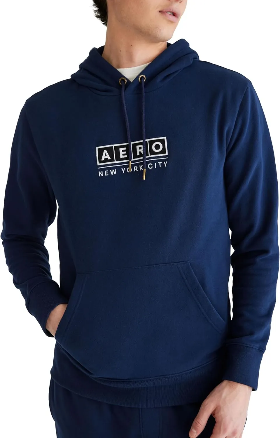 AEROPOSTALE Men's Aero Logo Popover Hoodie- Box Logo