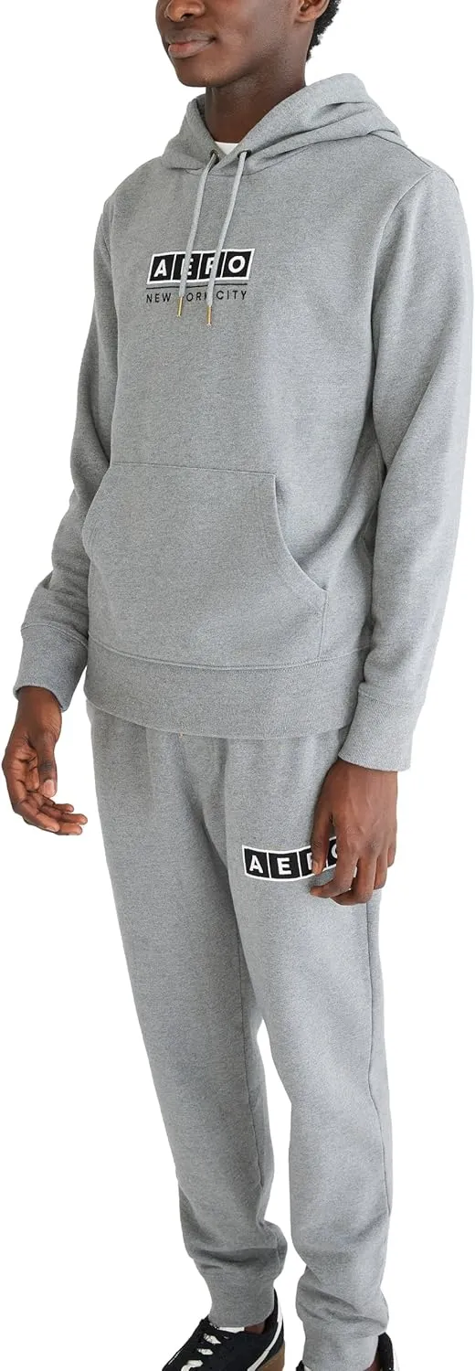 AEROPOSTALE Men's Aero Logo Popover Hoodie- Box Logo