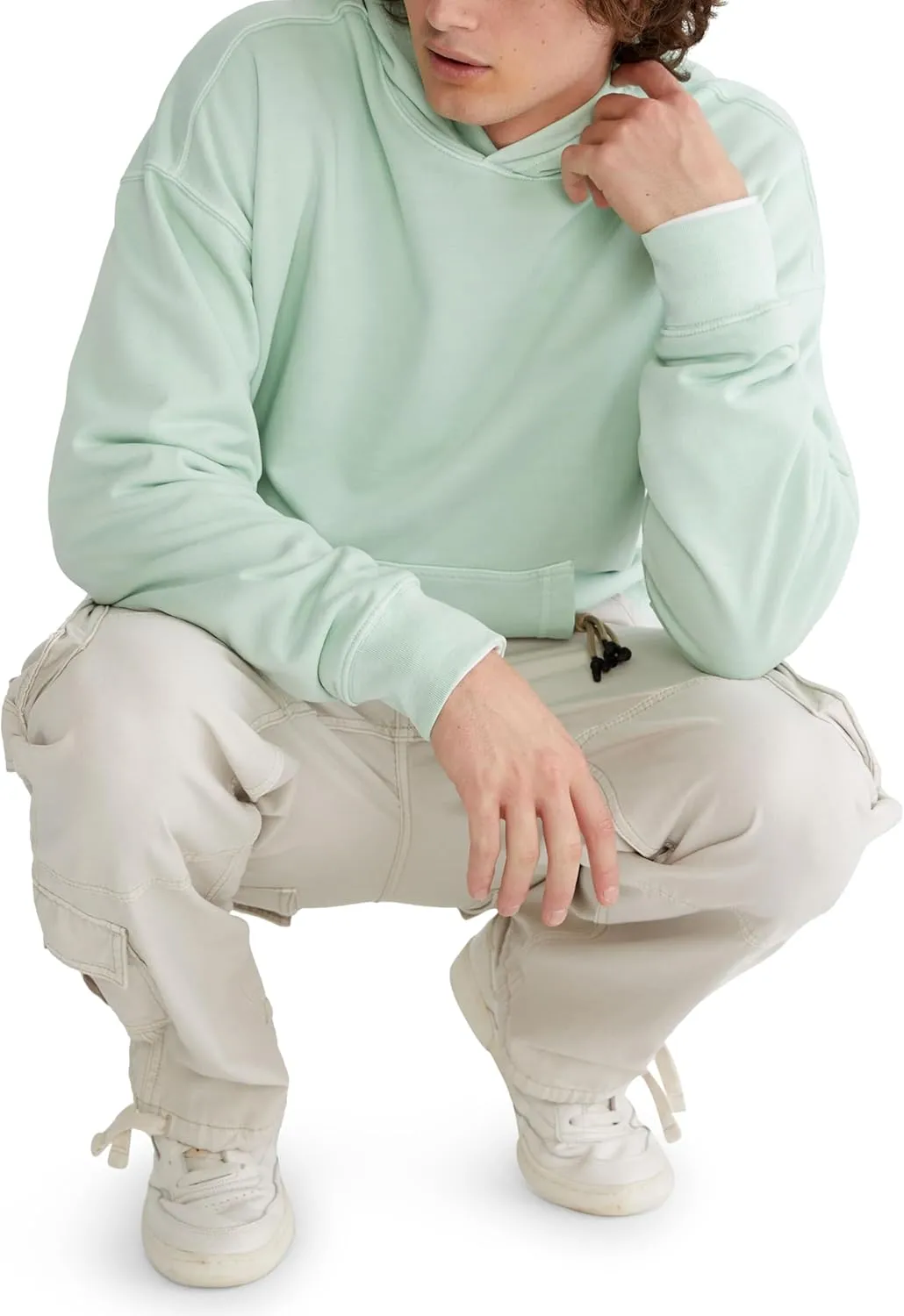 AEROPOSTALE Men's Boxy Pullover Hoodie