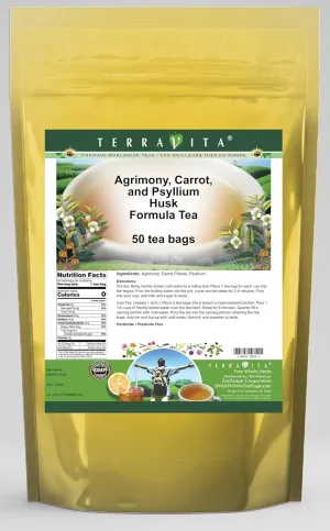 Agrimony, Carrot, and Psyllium Husk Formula Tea (50 tea bags, ZIN: 516870) - 2 Pack