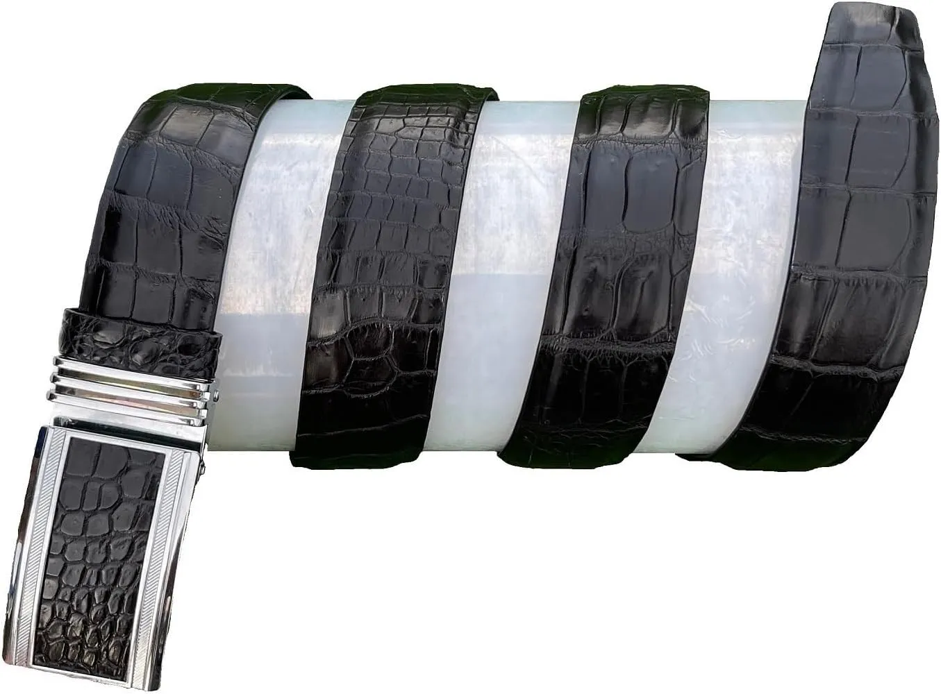 AIIigator Belt Men Leather Straight Belts Handmade Buckle Durable Dress Belt Classic Fashion Gift For Dad Boss Teacher