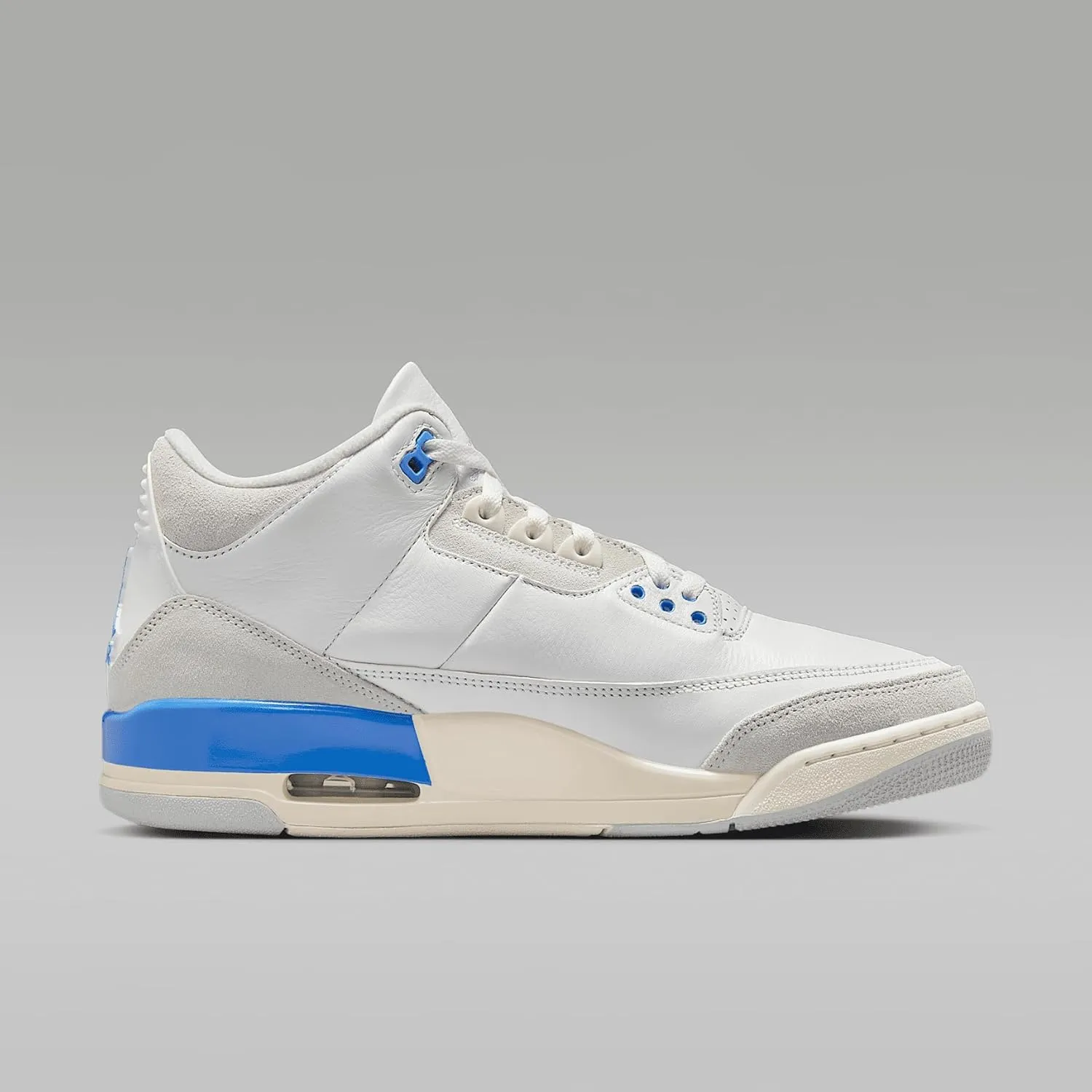 Air Jordan 3 Retro Lucky Shorts Men's Shoes (CT8532-101, Summit White/Legend Blue/Photon Dust/Hydrogen Blue)