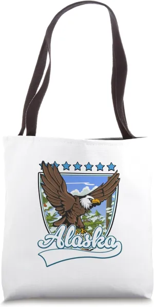 Alaska Travel patch Tote Bag