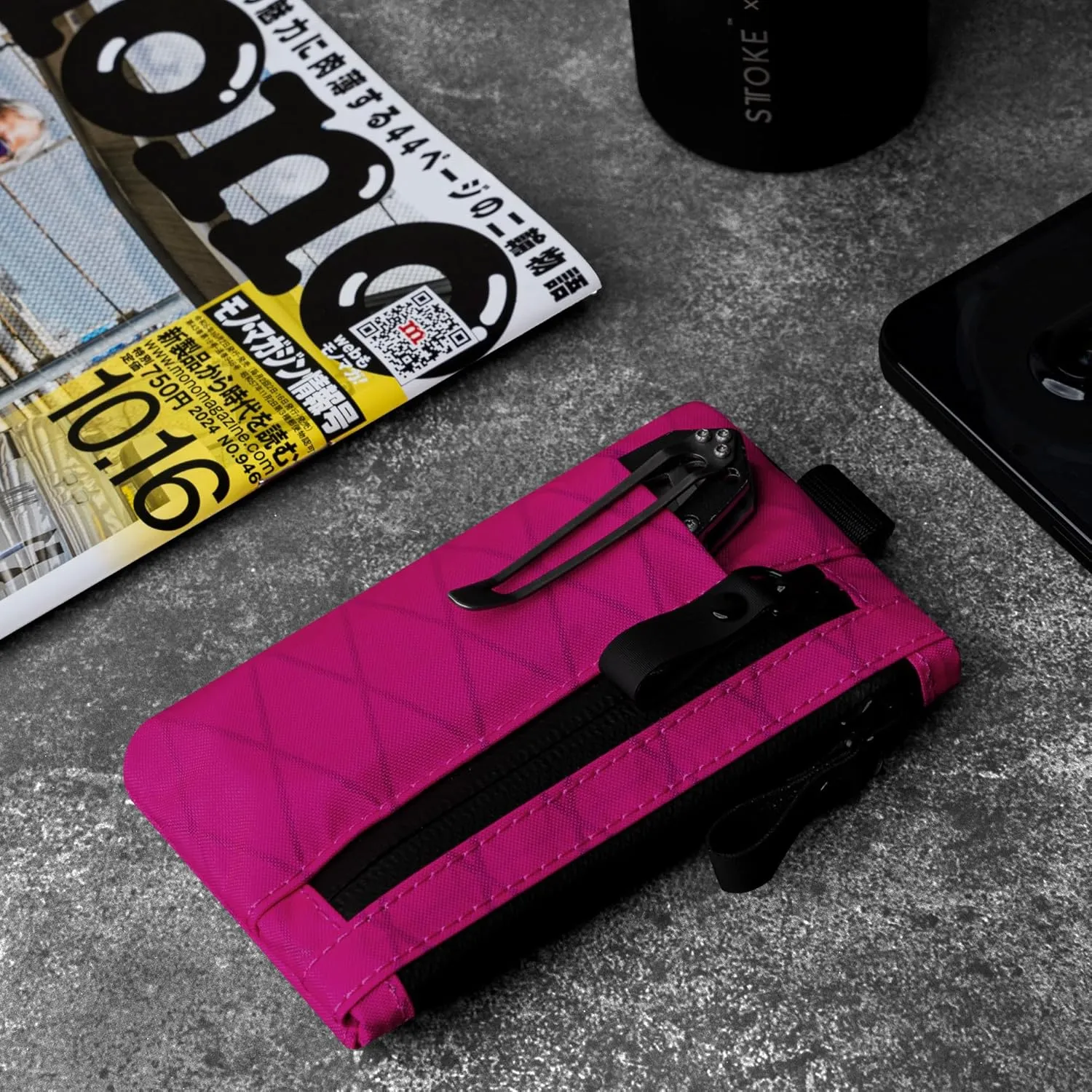ALPAKA Zip Pouch Pro - Minimalist Zipper Wallet - with RFID Blocking ID Card Holder Wallet with Zipper for Men with Multi-tool Slot