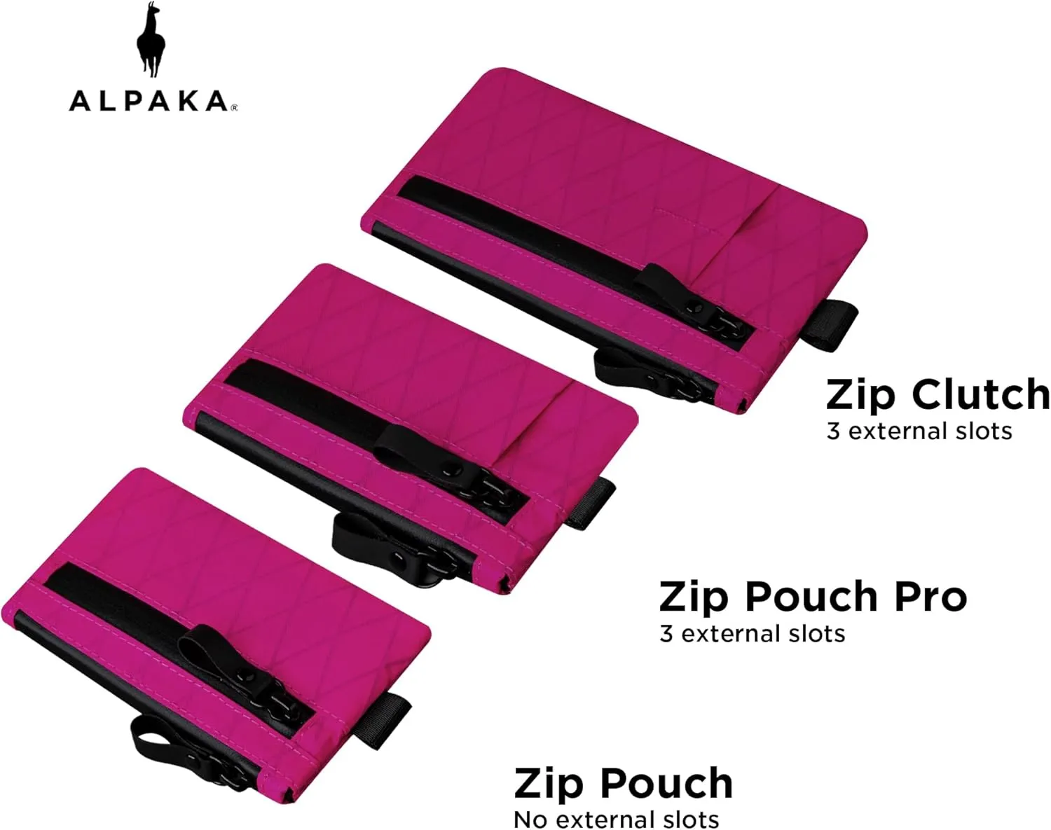 ALPAKA Zip Pouch Pro - Minimalist Zipper Wallet - with RFID Blocking ID Card Holder Wallet with Zipper for Men with Multi-tool Slot