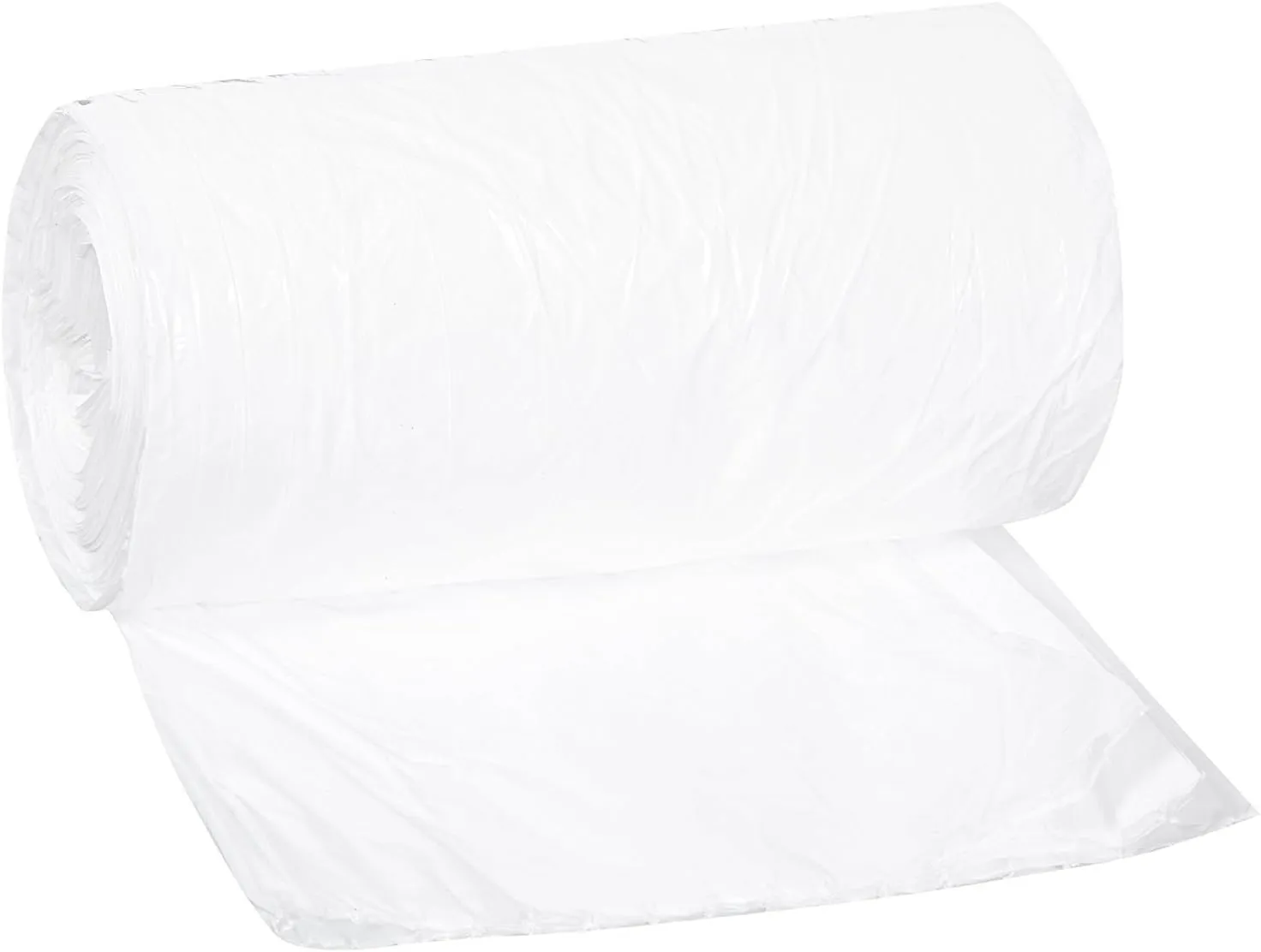 Aluf Plastics 12-16 Gallon White Trash Bags - (Pack of 500) Linear Low Density Butene Star Seal Coreless Wastebasket Liners for Home, Bathroom, Kitchen, Office, and Everyday use