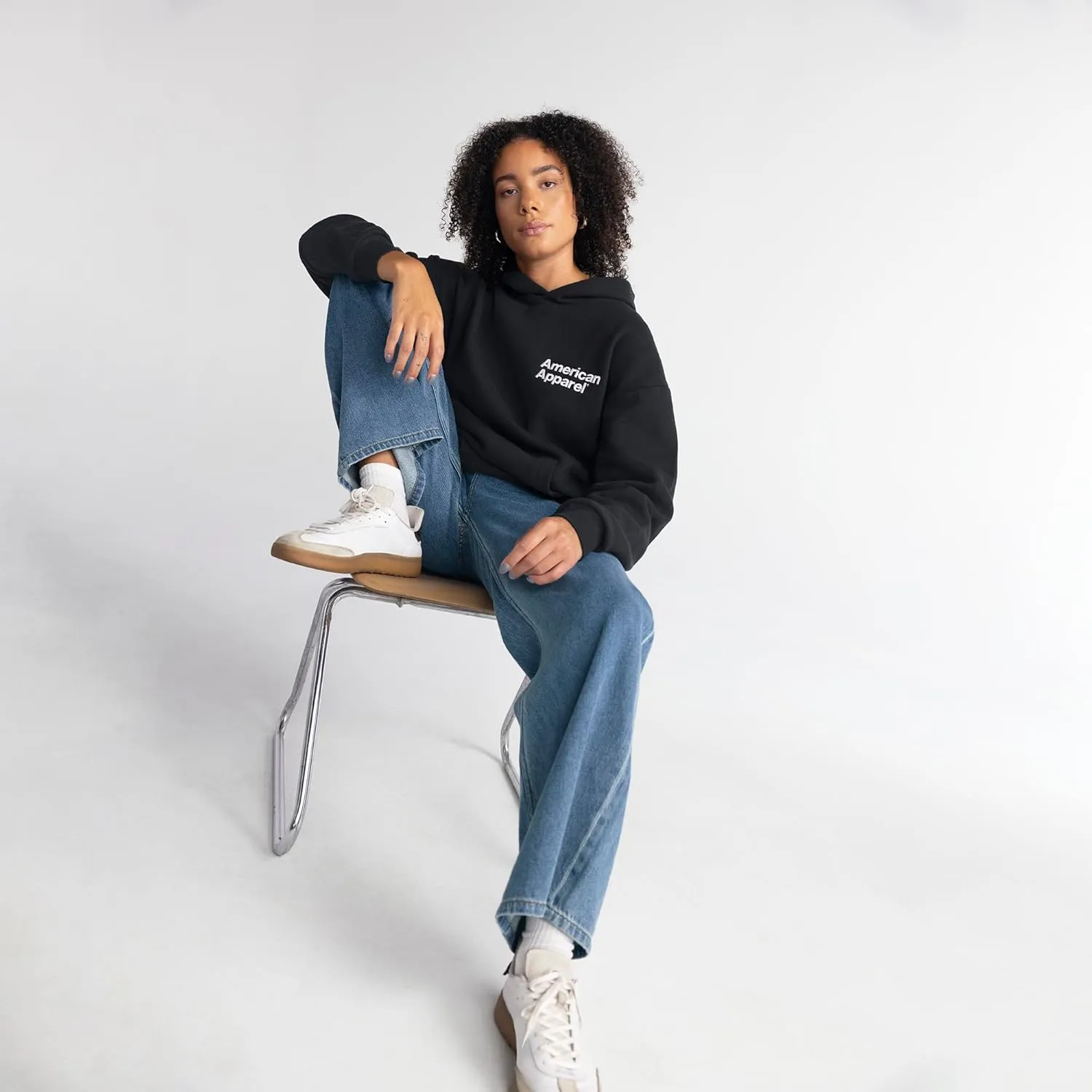 American Apparel Adult ReFlex Fleece Pullover Hoodie Sweatshirt, GRF498AA