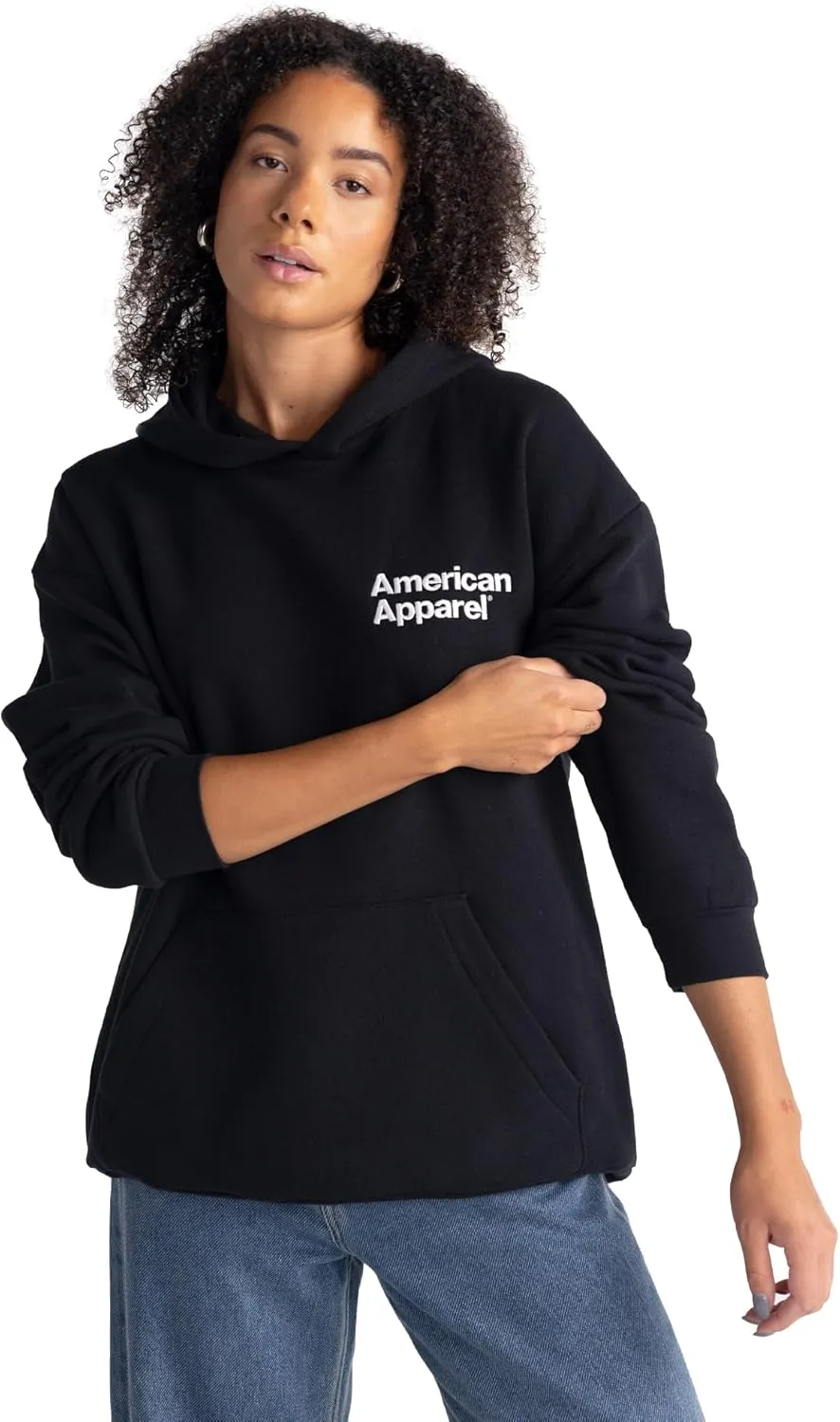 American Apparel Adult ReFlex Fleece Pullover Hoodie Sweatshirt, GRF498AA