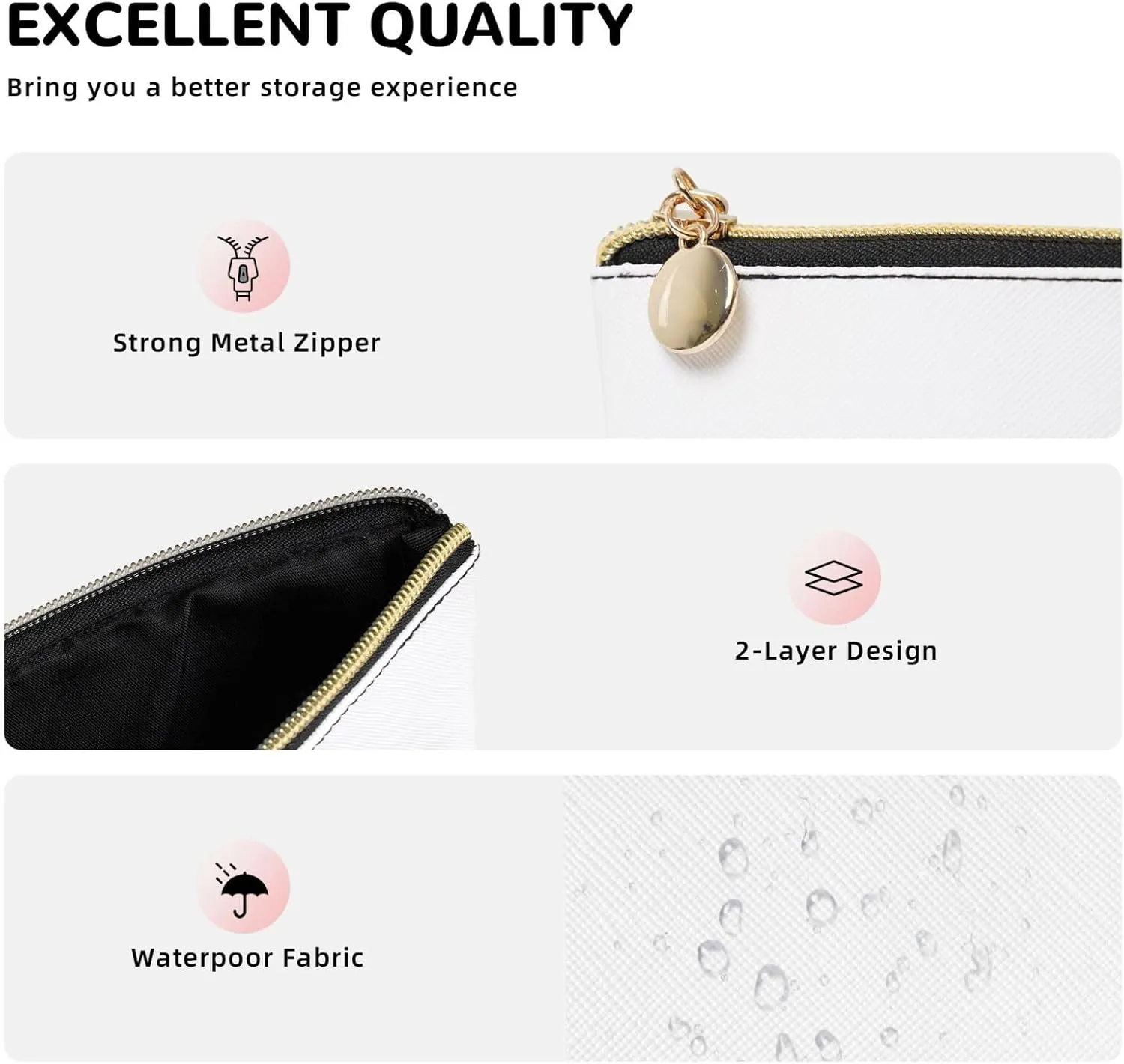 American USA Trump Flag Cosmetic Bag Travel Makeup Bag Organizer Toiletry Bag with Zipper Storage Pouch Coin Purse Brushes for Women Girls Gifts