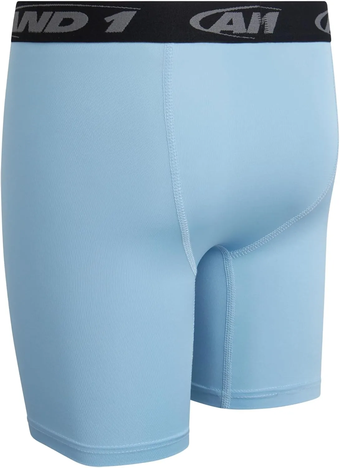 AND1 Boys' Boxer Briefs - 8 Pack Functional Fly Compression Long Leg Boxers - Performance Underwear for Boys (6-18)