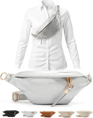 Anti Pickpocket RFID Crossbody Bag - Travel Size, Multiple Compartments, Adjustable Strap, Vegan, Large Size