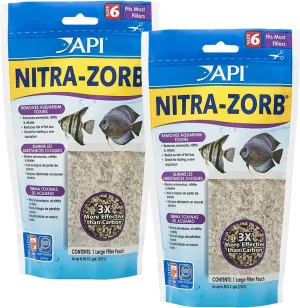 API NITRA-ZORB SIZE 6 Aquarium Canister Filter Filtration Pouch 1-Count Bag (2-pack)