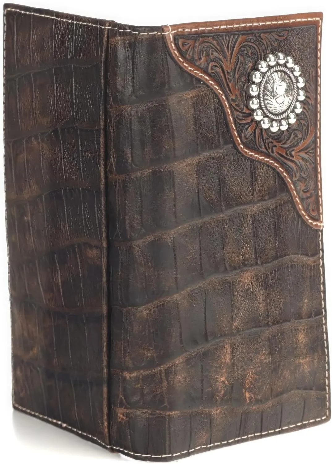 Ariat Men's Caiman Floral Over Circle Rodeo