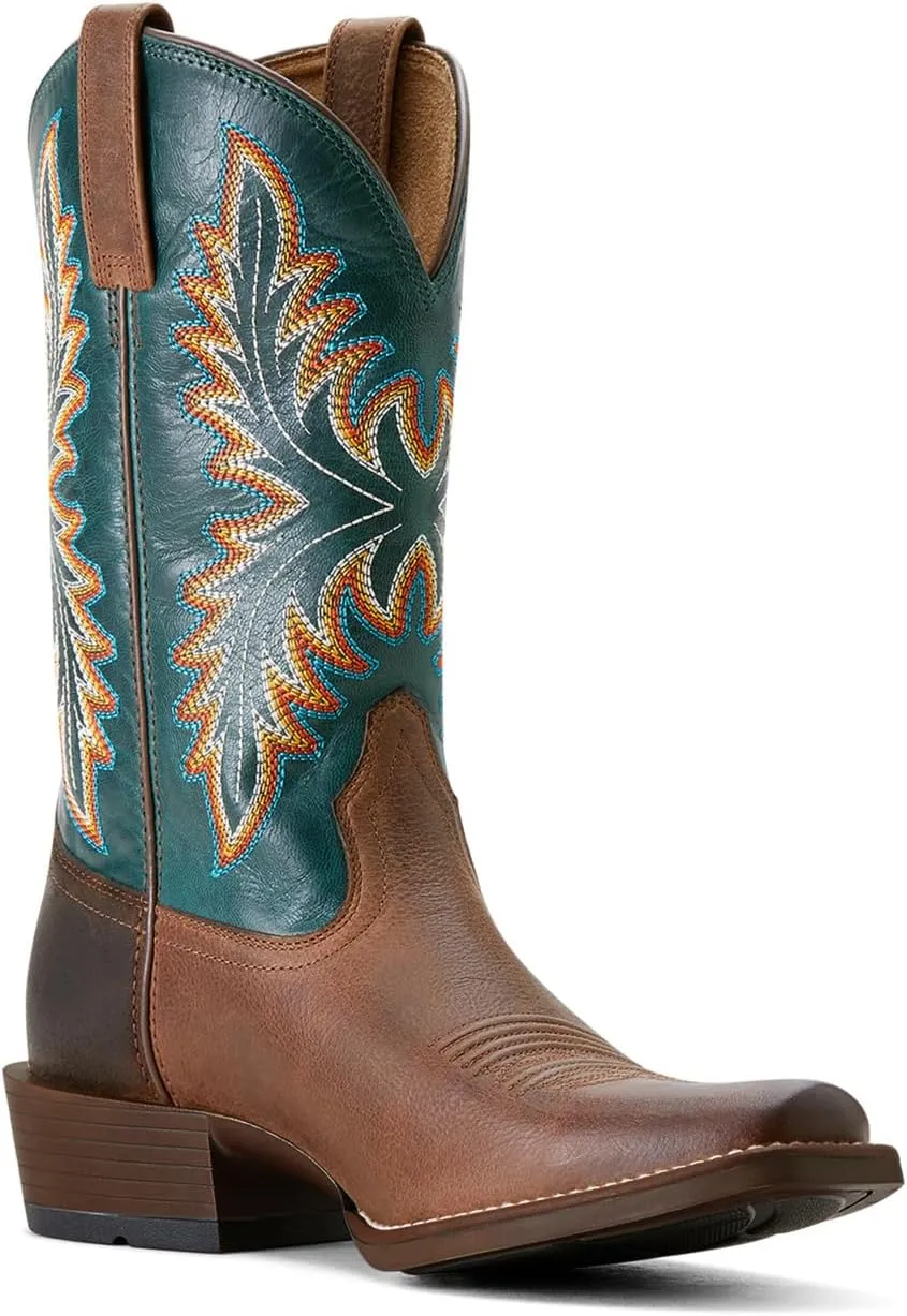 ARIAT Men`s Renegade Black Night 12In Titanium Top Cowboy Boot