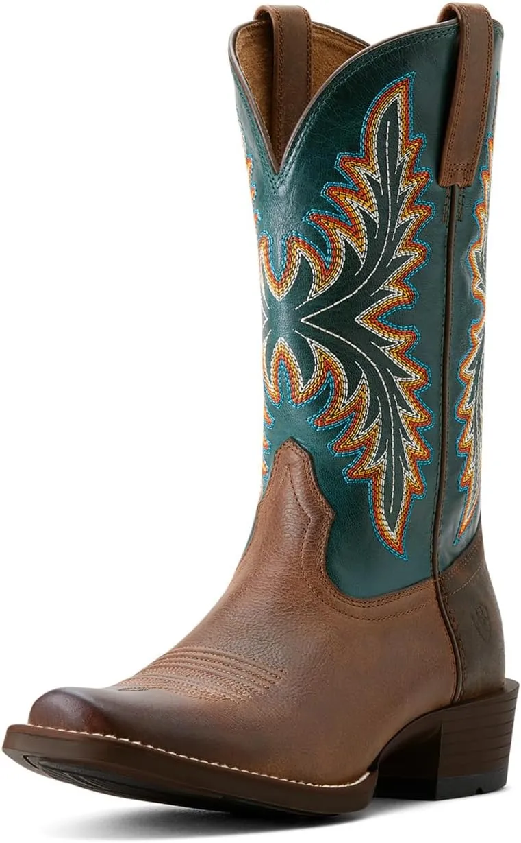 ARIAT Men`s Renegade Black Night 12In Titanium Top Cowboy Boot