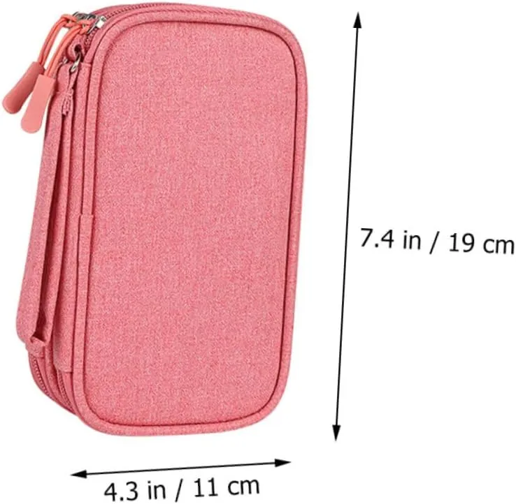ARTIBETTER Travel Organizer Bag for Electronics Compact Cord Organizer Pouch for Data Cables Drives and Headphones Lightweight Durable for Travel and Daily Use