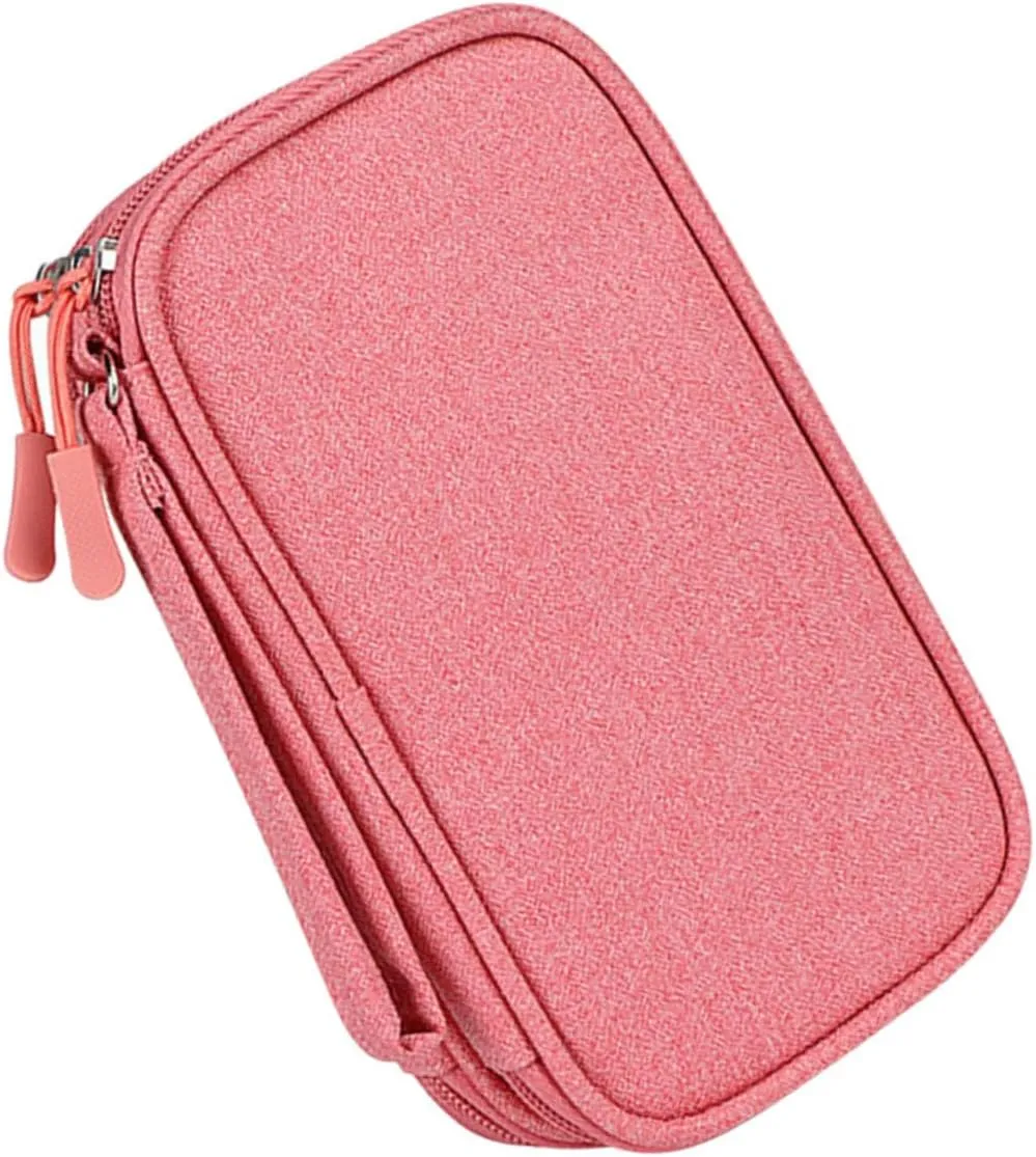 ARTIBETTER Travel Organizer Bag for Electronics Compact Cord Organizer Pouch for Data Cables Drives and Headphones Lightweight Durable for Travel and Daily Use