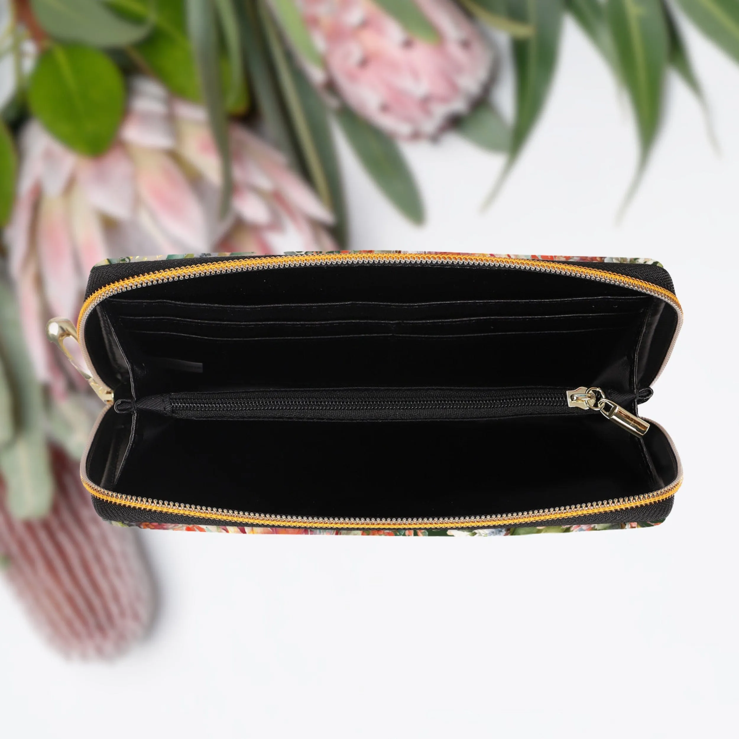 Australian Native Flowers Zip-Around Wallet