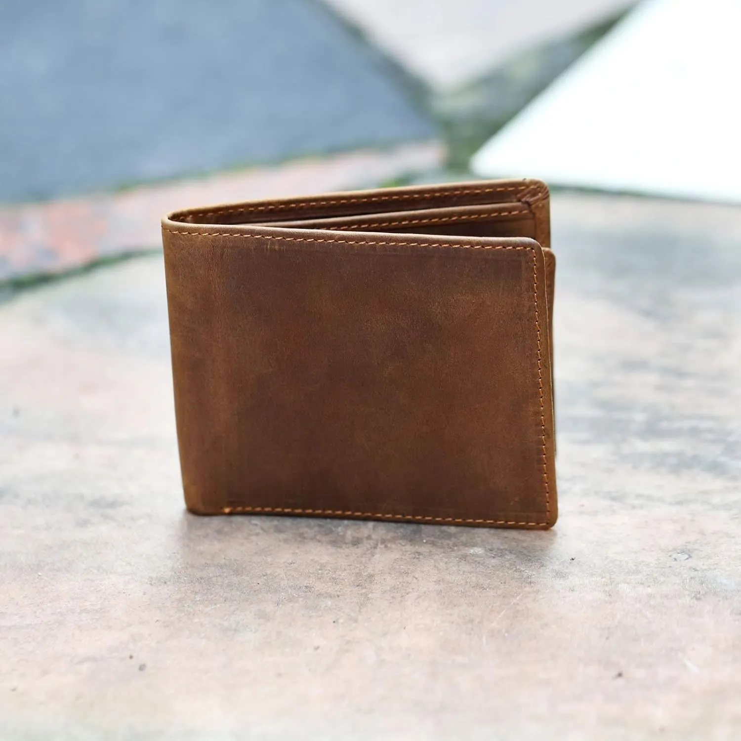 awofer Engraved Personalized Pocket Bifold Wallet For Dad From Daughter, Personalized Presents for Birthday, Father's Day，Christmas.